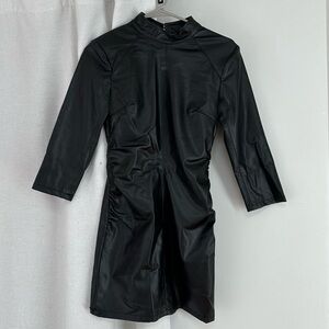 Zara pleather mini dress